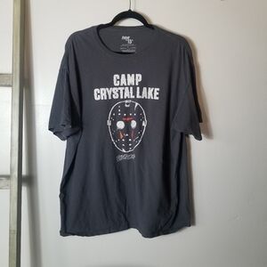FRIDAY THE 13TH MEN'S CAMP CRYSTAL LAKE SHIRT SIZE XL